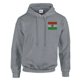 Sweat à capuche drapeau du niger en broderie - pixelformaflag