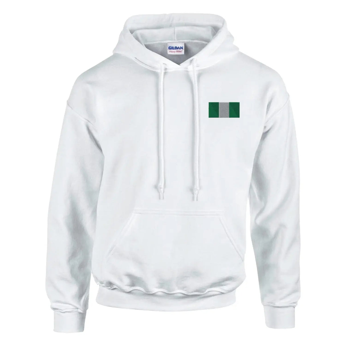 Sweat à capuche drapeau du nigeria en broderie - pixelformaflag