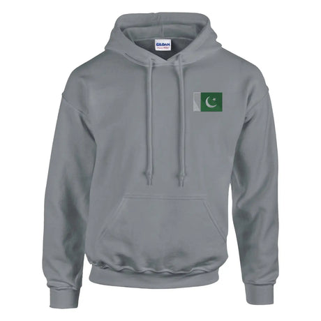 Sweat à capuche drapeau du pakistan en broderie - pixelformaflag