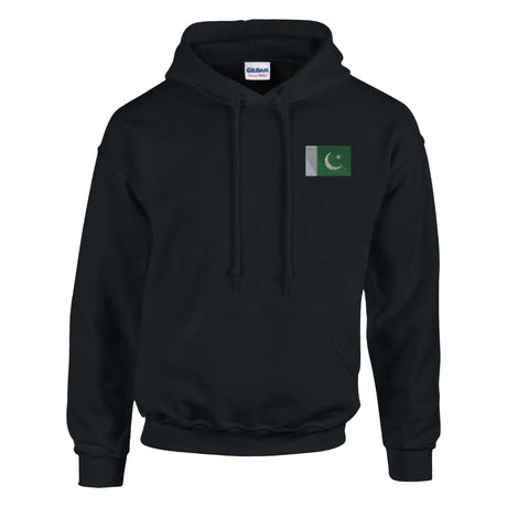Sweat à capuche drapeau du pakistan en broderie - pixelformaflag