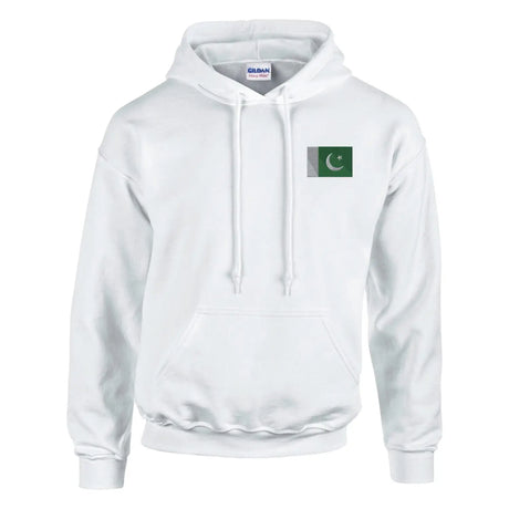 Sweat à capuche drapeau du pakistan en broderie - pixelformaflag