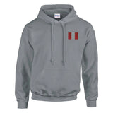 Sweat à capuche drapeau du pérou en broderie - pixelformaflag