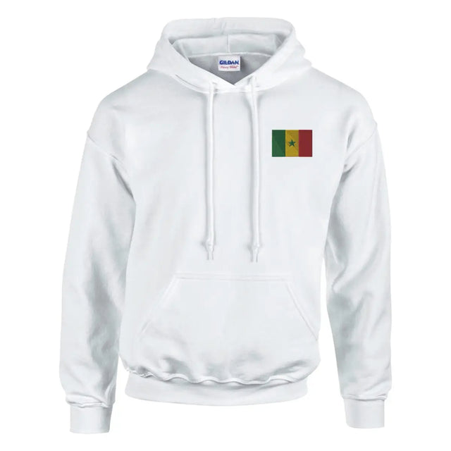 Sweat à capuche Drapeau du Sénégal en broderie - Pixelforma 