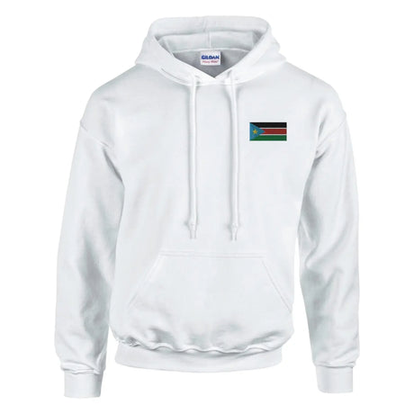 Sweat à capuche drapeau du soudan du sud en broderie - pixelformaflag