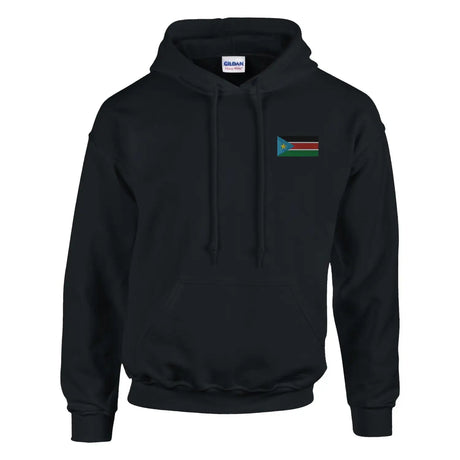 Sweat à capuche drapeau du soudan du sud en broderie - pixelformaflag