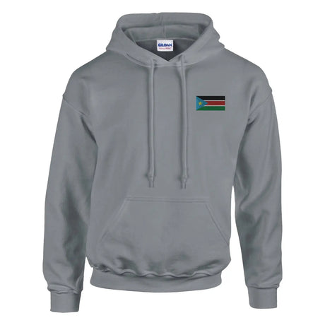 Sweat à capuche drapeau du soudan du sud en broderie - pixelformaflag