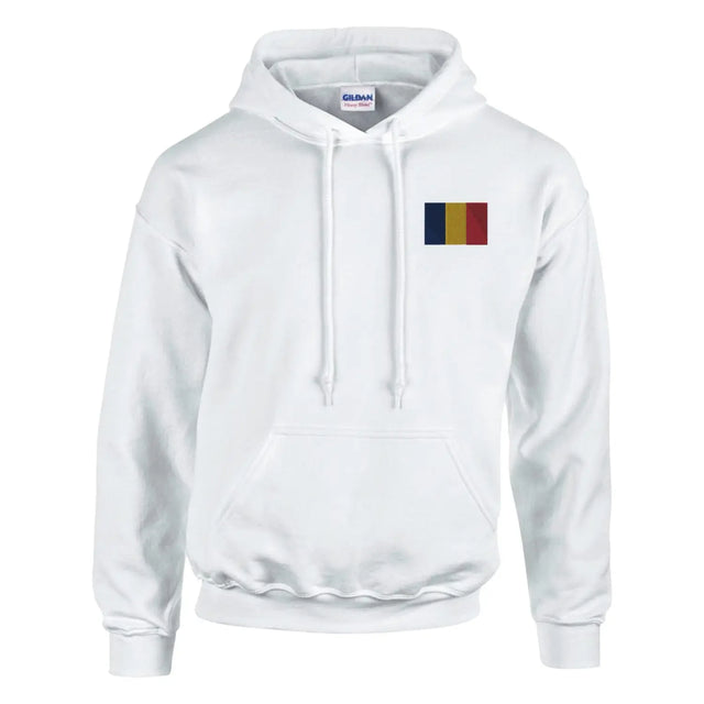 Sweat à capuche drapeau du tchad en broderie - pixelformaflag