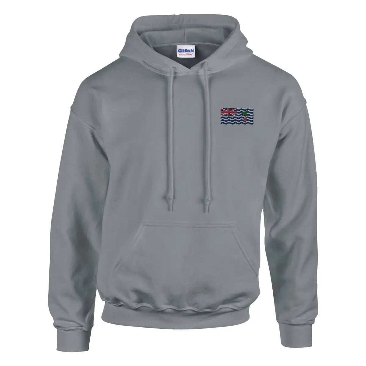 Sweat à capuche drapeau du territoire britannique de l’océan indien en broderie - pixelformaflag