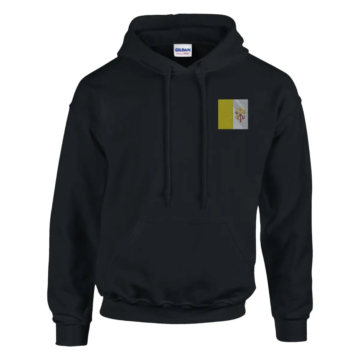 Sweat à capuche drapeau du vatican en broderie - pixelformaflag