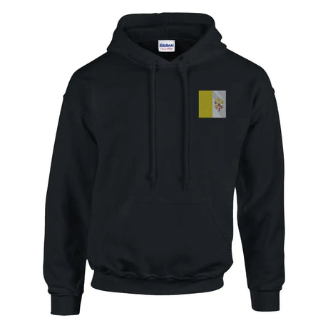 Sweat à capuche drapeau du vatican en broderie - pixelformaflag