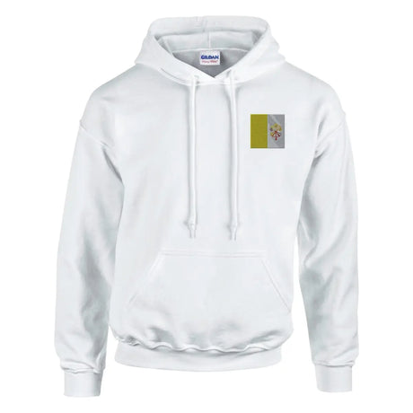 Sweat à capuche drapeau du vatican en broderie - pixelformaflag