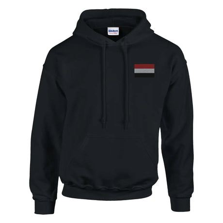 Sweat à capuche drapeau du yémen en broderie - pixelformaflag