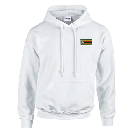 Sweat à capuche drapeau du zimbabwe en broderie - pixelformaflag