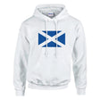 Sweat à capuche drapeau écosse coton mélangé brodé