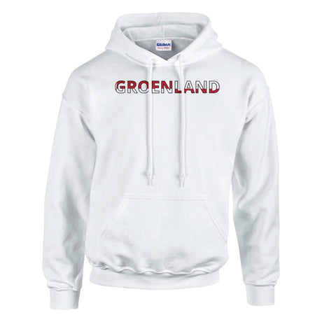 Sweat drapeau groenland en écriture - pixelforma