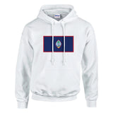 Sweat à capuche drapeau guam coton mélangé broderie