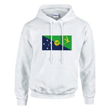 Sweat à capuche drapeau île christmas coton mélangé