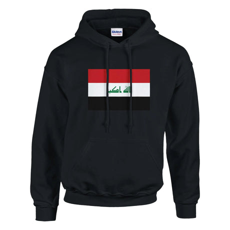 Sweat à capuche drapeau irak coton mélangé broderie