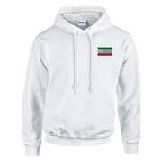 Sweat à capuche drapeau iran coton mélangé brodé