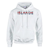 Sweat drapeau islande en écriture - pixelforma