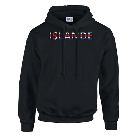 Sweat drapeau islande en écriture - pixelforma