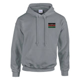 Sweat à capuche drapeau kenya brodé coton mélangé