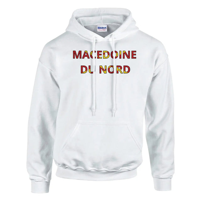 Sweat drapeau macédoine du nord en écriture - pixelforma