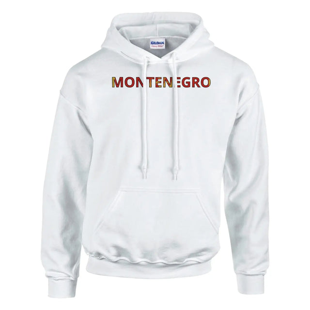 Sweat drapeau monténégro en écriture - pixelforma