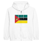 Sweat à capuche drapeau mozambique à fermeture éclair - pixelformaflag