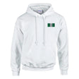 Sweat à capuche drapeau nigeria brodé coton mélangé