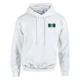 Sweat à capuche drapeau nigeria brodé coton mélangé