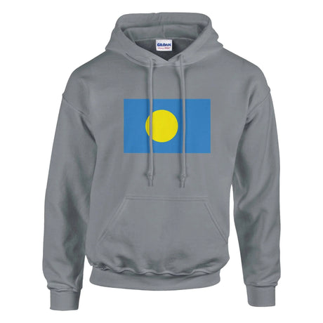 Sweat à capuche drapeau palaos coton mélangé brodé