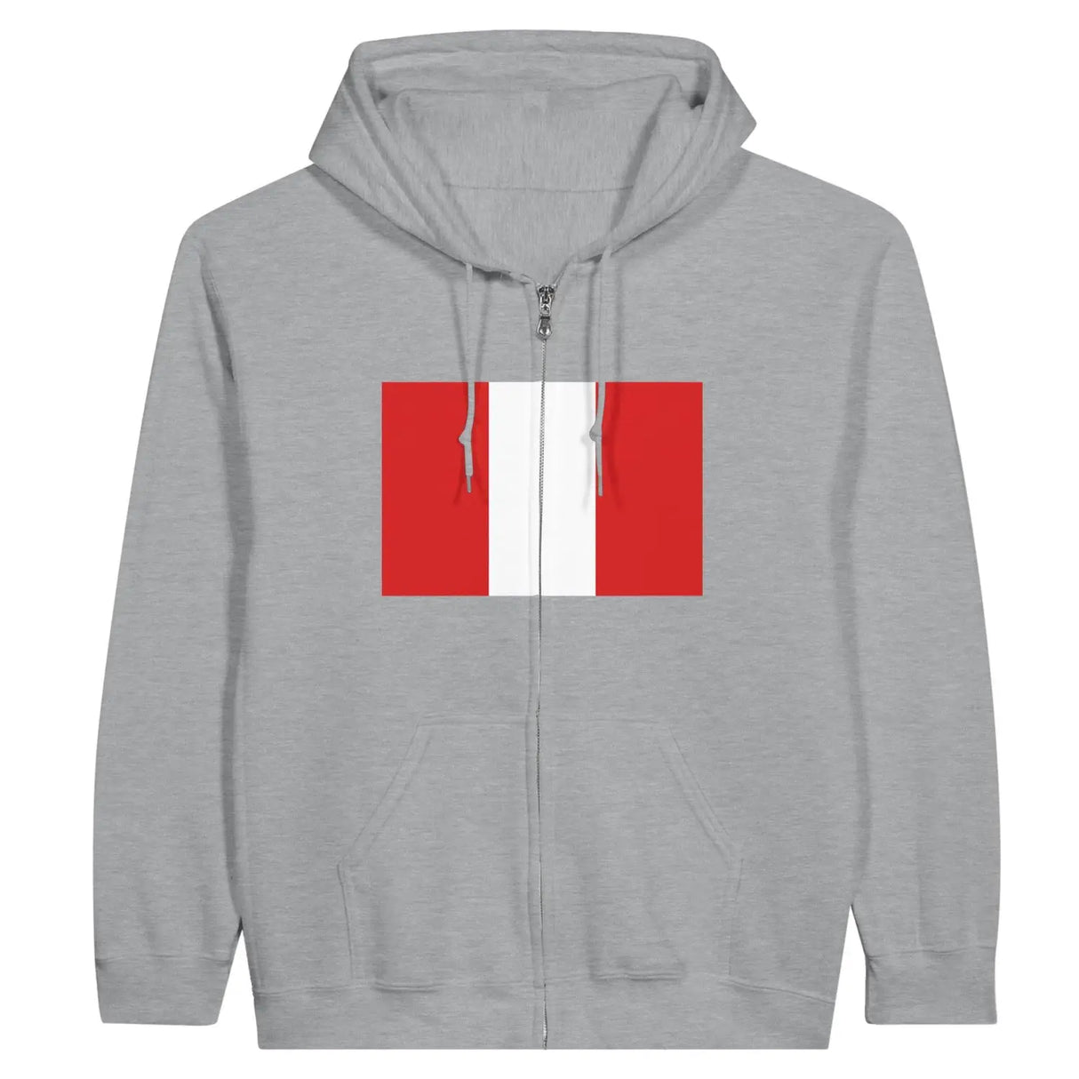 Sweat à capuche drapeau pérou à fermeture éclair - pixelformaflag