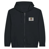 Sweat à capuche drapeau saint-barthélemy broderie coton