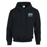 Sweat à capuche drapeau saint-marin broderie coton mélangé