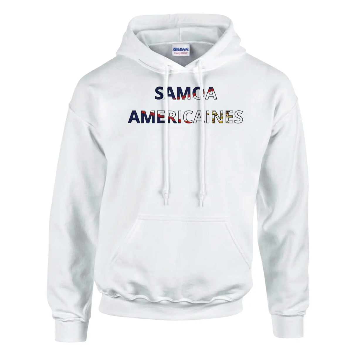 Sweat drapeau samoa américaines en écriture - pixelforma