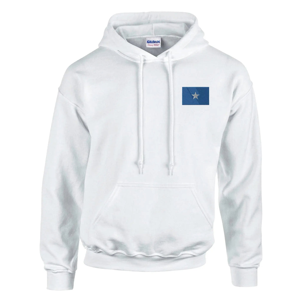 Sweat à capuche drapeau somalie coton mélangé brodé