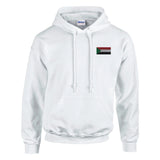 Sweat à capuche drapeau soudan coton mélangé brodé