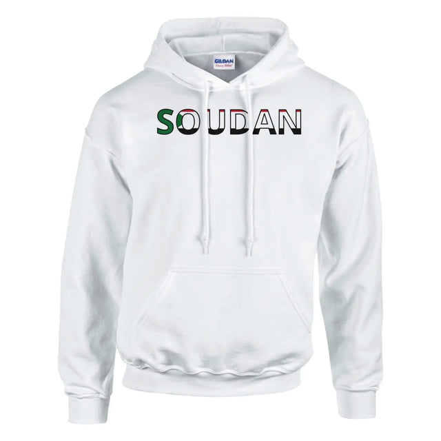 Sweat drapeau soudan en écriture - pixelforma