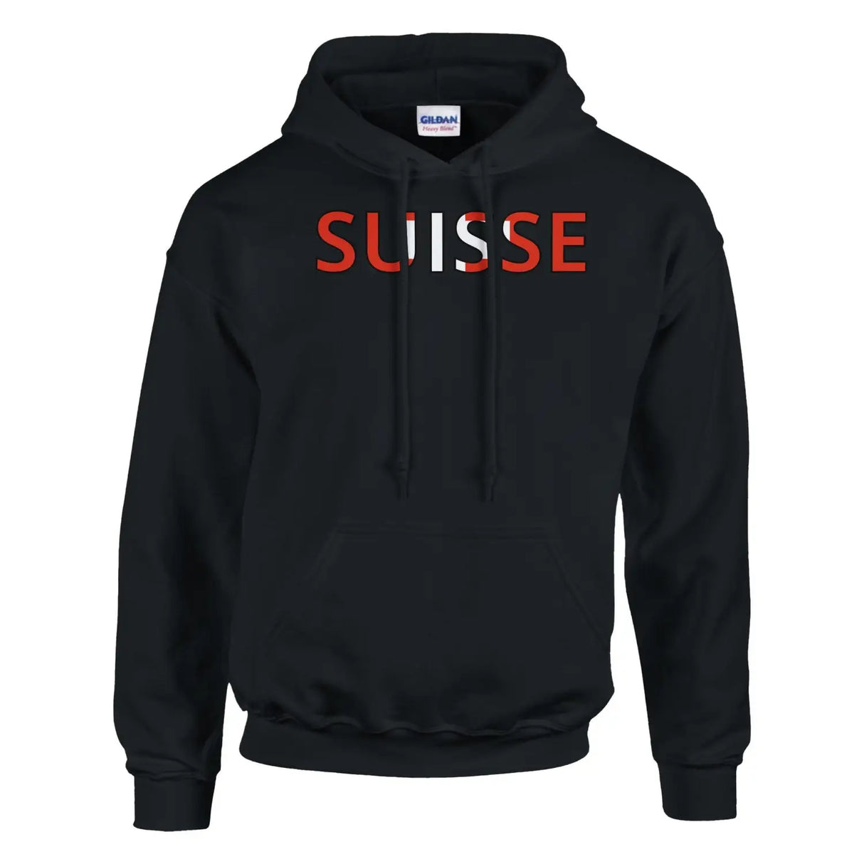 Sweat drapeau suisse en écriture - pixelforma