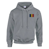 Sweat à capuche drapeau tchad brodé coton mélangé