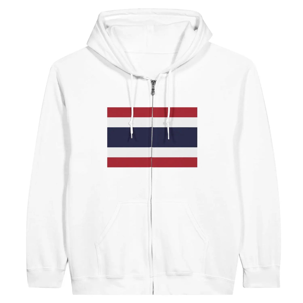 Sweat à capuche drapeau thaïlande à fermeture éclair - pixelformaflag