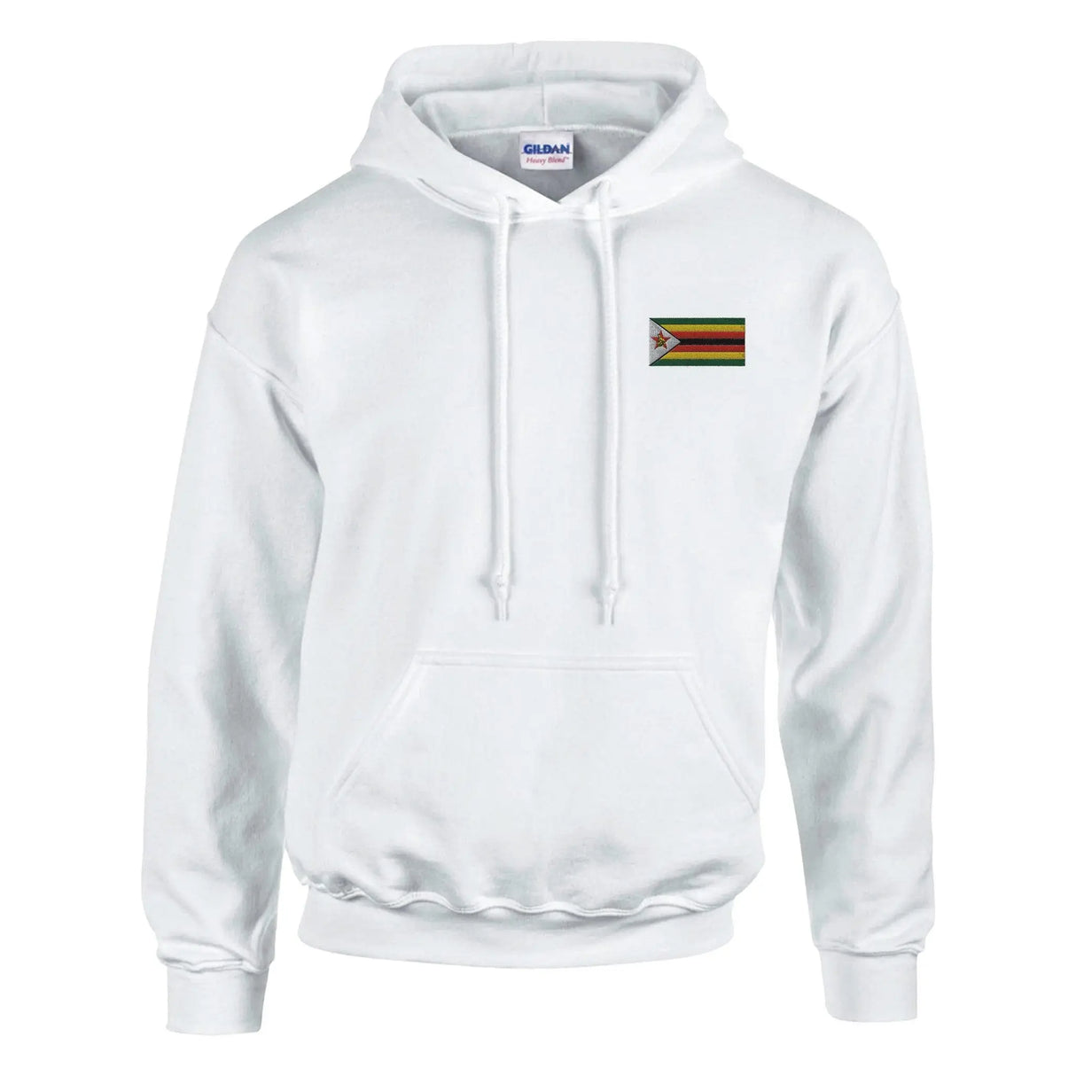 Sweat à capuche drapeau zimbabwe coton mélangé brodé