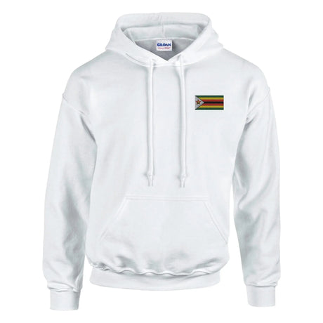 Sweat à capuche drapeau zimbabwe coton mélangé brodé