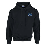 Sweat à capuche écosse brodé coton mélangé patriote