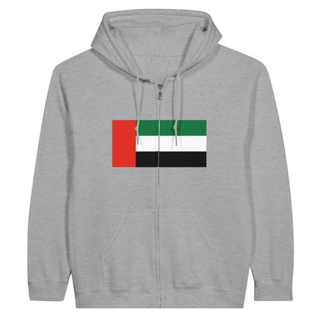 Sweat à capuche émirats arabes unis coton broderie zip