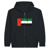 Sweat à capuche émirats arabes unis coton broderie zip
