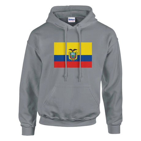 Sweat à capuche équateur coton mélangé broderie couleur