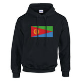 Sweat à capuche érythrée coton mélangé broderie couleur