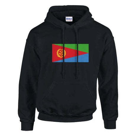 Sweat à capuche érythrée coton mélangé broderie couleur